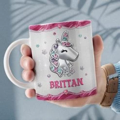 Personalized Unicorn Mug A Girl Who Loves Unicorns -Gift Series Store Personalized Unicorn Mug A Girl Who Loves Unicorns 4