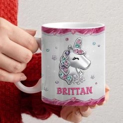 Personalized Unicorn Mug A Girl Who Loves Unicorns -Gift Series Store Personalized Unicorn Mug A Girl Who Loves Unicorns 5