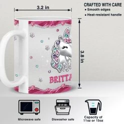 Personalized Unicorn Mug A Girl Who Loves Unicorns -Gift Series Store Personalized Unicorn Mug A Girl Who Loves Unicorns 6