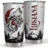 Personalized Wolf Tumbler With Customize Name Jewelry Drawing -Gift Series Store Personalized Wolf Tumbler With Customize Name Jewelry Drawing