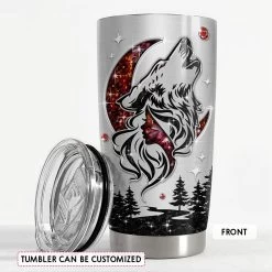 Personalized Wolf Tumbler With Customize Name Jewelry Drawing 11 Personalized Wolf Tumbler With Customize Name Jewelry Drawing -Gift Series Store Personalized Wolf Tumbler With Customize Name Jewelry Drawing 2