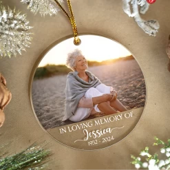 Personalized Memorial Grandma Ornament In Loving Memory Custom Photo Acrylic Ornament 2024 For Customized Grandma Name Ornament -Gift Series Store SJORLIMP19092022007AR MK05