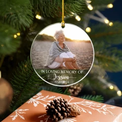 Personalized Memorial Grandma Ornament In Loving Memory Custom Photo Acrylic Ornament 2024 For Customized Grandma Name Ornament -Gift Series Store SJORLIMP19092022007AR MK07