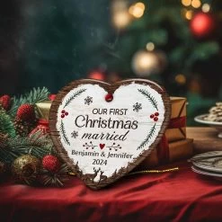 Personalized Our First Christmas Ornament Married Couple Deer Ceramic Ornaments 2024 For Married Couple Lovers Husband Wife Heart Ornaments -Gift Series Store SJORNTT30092022002CEHE mk3 c5449fc2 3fcd 4398 a848 e9d43a02fa32