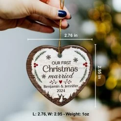 Personalized Our First Christmas Ornament Married Couple Deer Ceramic Ornaments 2024 For Married Couple Lovers Husband Wife Heart Ornaments -Gift Series Store SJORNTT30092022002CEHE mk7 672d1dee a061 49cc 90e0 42e3df27076a