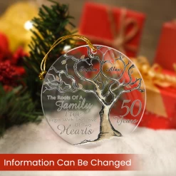 Personalized Anniversary Ornament Married Couple 50th Golden Married Acrylic Ornament 2024 For Xmas Lovers Husband Wife Gift Ideas 12 Personalized Anniversary Ornament Married Couple 50th Golden Married Acrylic Ornament 2024 For Xmas Lovers Husband Wife Gift Ideas -Gift Series Store SJORNTTBCKL06102022003AR MK02