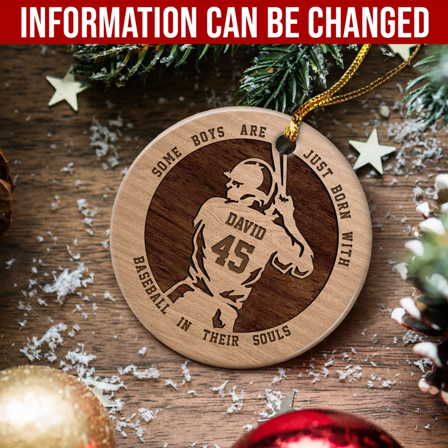 Personalized Baseball Ornament Custom Name Ceramic Ornaments 2024 For Boys Boyfriends Baseball Lovers Christmas Tree Decoration Circle Ornaments 4 Personalized Baseball Ornament Custom Name Ceramic Ornaments 2024 For Boys Boyfriends Baseball Lovers Christmas Tree Decoration Circle Ornaments - Image 2