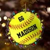 Softball Christmas Personalized Ornament -Gift Series Store Softball Christmas Personalized Ornament 3