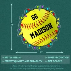 Softball Christmas Personalized Ornament -Gift Series Store Softball Christmas Personalized Ornament 5