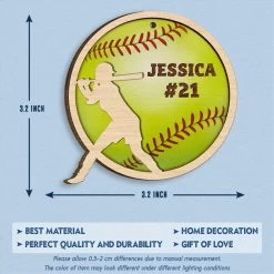 Softball Girl Christmas Personalized Ornament -Gift Series Store Softball Girl Christmas Personalized Ornament 5