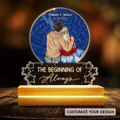 Gift Series Store -Gift Series Store Star Map We Decided On Forever Personalized Led Night Light For Couple 1