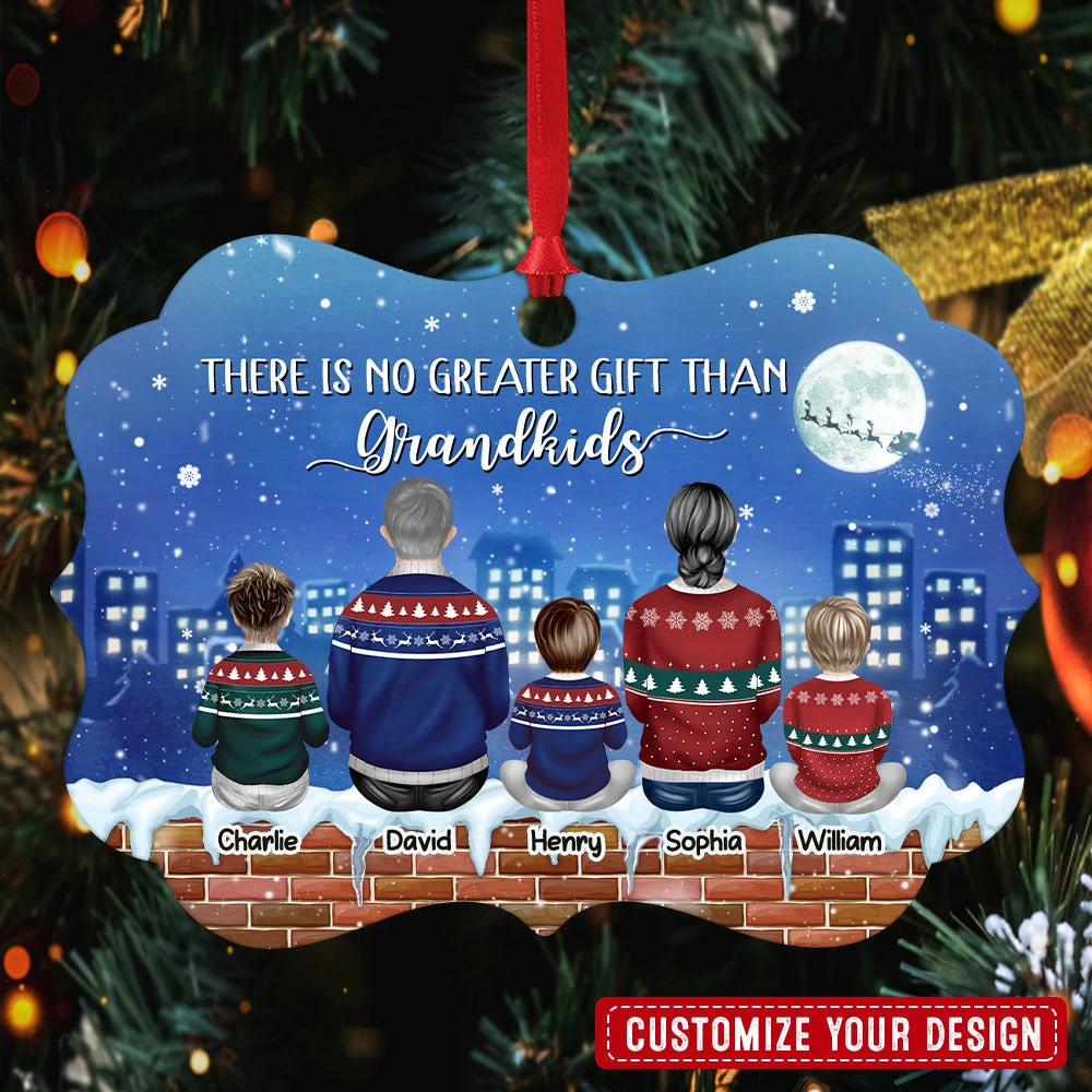 There Is No Greater Gift Than Grandkids Personalized Ornament 4 There Is No Greater Gift Than Grandkids Personalized Ornament - Image 2