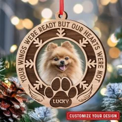 Your Wings Were Ready But My Heart Were Not Personalized Ornament -Gift Series Store Your Wings Were Ready But My Heart Were Not Personalized Ornament 2