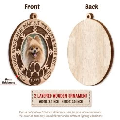 Your Wings Were Ready But My Heart Were Not Personalized Ornament -Gift Series Store Your Wings Were Ready But My Heart Were Not Personalized Ornament 3