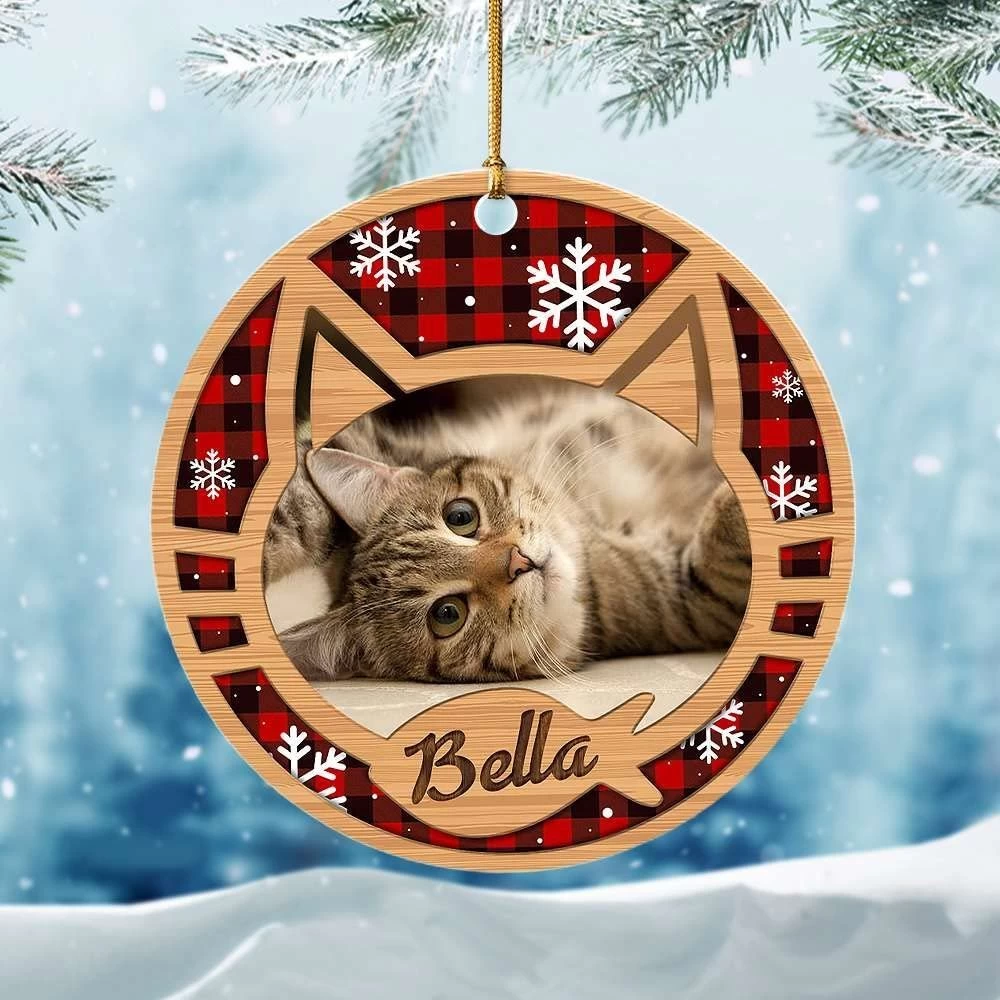 Personalized Acrylic Cat Ornaments Cat Custom Photo 5 Personalized Acrylic Cat Ornaments Cat Custom Photo - Image 3