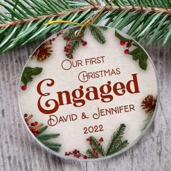 Personalized Acrylic Ornament First Xmas Engaged -Gift Series Store personalized acrylic ornament first xmas engaged pt03 3d31ef0e 983e 4510 ab5f 558ed785e8fa