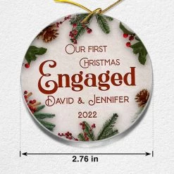 Personalized Acrylic Ornament First Xmas Engaged -Gift Series Store personalized acrylic ornament first xmas engaged pt05 1d3c298c 22a5 45be 9b77 de083640747f