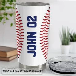 Personalized Baseball Tumbler Custom Name Number For Fans Boy Lover 12 Personalized Baseball Tumbler Custom Name Number For Fans Boy Lover -Gift Series Store personalized baseball tumbler custom name number for fans boy lover pt03