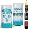 Personalized Blue Mama Bear Can Cooler Tough As A Mother For Mother's Day -Gift Series Store personalized blue mama bear can cooler tough as a mother for mothers day main