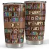Personalized Book Lovers Tumbler Bookshelf Bookworm Reader Girl Women -Gift Series Store personalized book lovers tumbler bookshelf bookworm reader girl women main