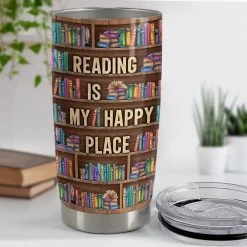 Personalized Book Lovers Tumbler Bookshelf Bookworm Reader Girl Women -Gift Series Store personalized book lovers tumbler bookshelf bookworm reader girl women pt03