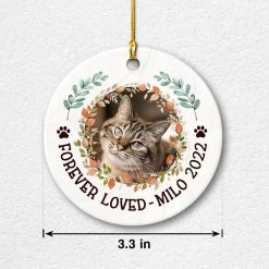 Personalized Ceramic Cat Memorial Ornament Christmas -Gift Series Store personalized ceramic cat memorial ornament christmas pt02