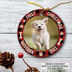 Personalized Ceramic Dog Ornament First Christmas 12 Personalized Ceramic Dog Ornament First Christmas -Gift Series Store personalized ceramic dog ornament first christmas pt03