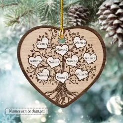 Personalized Ceramic Family Ornament Christmas -Gift Series Store personalized ceramic family ornament christmas pt03