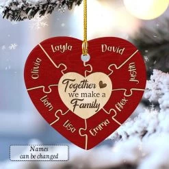 Personalized Ceramic Family Ornament Puzzle -Gift Series Store personalized ceramic family ornament puzzle pt02
