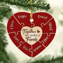 Personalized Ceramic Family Ornament Puzzle -Gift Series Store personalized ceramic family ornament puzzle pt04