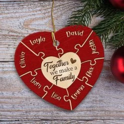Personalized Ceramic Family Ornament Puzzle -Gift Series Store personalized ceramic family ornament puzzle pt05