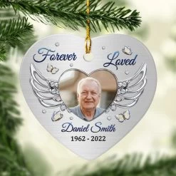 Personalized Ceramic Memorial Ornament Angel Wing Jewelry Style 14 Personalized Ceramic Memorial Ornament Angel Wing Jewelry Style -Gift Series Store personalized ceramic memorial ornament angel wing jewelry style pt05