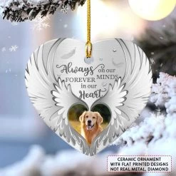 Personalized Ceramic Memorial Ornament Angel Wings Dog -Gift Series Store personalized ceramic memorial ornament angel wings dog pt02