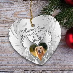 Personalized Ceramic Memorial Ornament Angel Wings Dog -Gift Series Store personalized ceramic memorial ornament angel wings dog pt04
