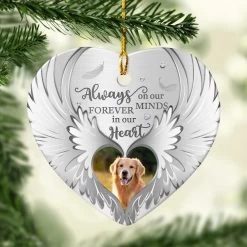Personalized Ceramic Memorial Ornament Angel Wings Dog -Gift Series Store personalized ceramic memorial ornament angel wings dog pt05