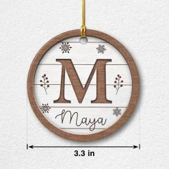 Personalized Ceramic Monogram Ornament Wooden Drawing 14 Personalized Ceramic Monogram Ornament Wooden Drawing -Gift Series Store personalized ceramic monogram ornament wooden drawing pt05