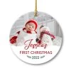Personalized Ceramic Ornament Baby's Girl First Christmas 2 Personalized Ceramic Ornament Baby's Girl First Christmas -Gift Series Store personalized ceramic ornament babys girl first christmas main