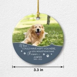 Personalized Ceramic Ornament Dog Memorial Forever -Gift Series Store personalized ceramic ornament dog memorial forever pt02