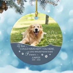 Personalized Ceramic Ornament Dog Memorial Forever -Gift Series Store personalized ceramic ornament dog memorial forever pt04