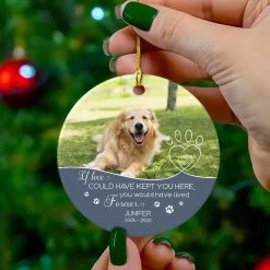 Personalized Ceramic Ornament Dog Memorial Forever -Gift Series Store personalized ceramic ornament dog memorial forever pt05