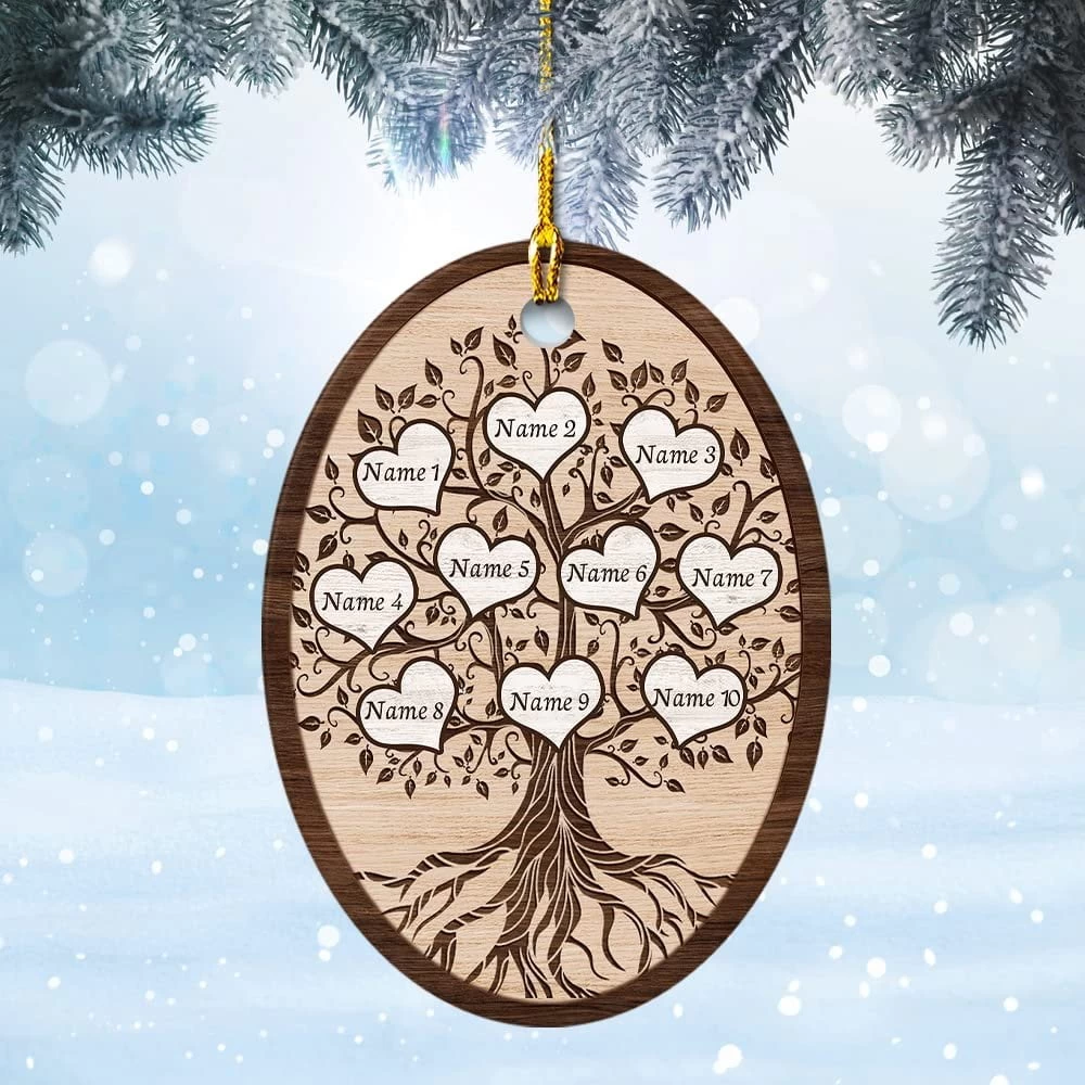 Personalized Ceramic Ornament Family Ornament Christmas 8 Personalized Ceramic Ornament Family Ornament Christmas - Image 6