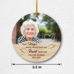 Personalized Ceramic Ornament Memorial Grandma Christmas -Gift Series Store personalized ceramic ornament memorial grandma christmas pt03