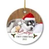 Personalized Ceramic Ornament Puppy First Christmas -Gift Series Store personalized ceramic ornament puppy first christmas main