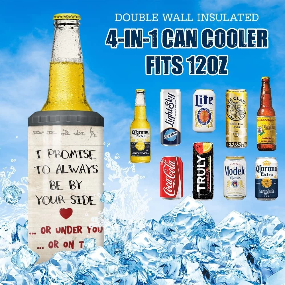 Personalized Couple Can Cooler Funny Valentine Gift Husband Wife 7 Personalized Couple Can Cooler Funny Valentine Gift Husband Wife - Image 5