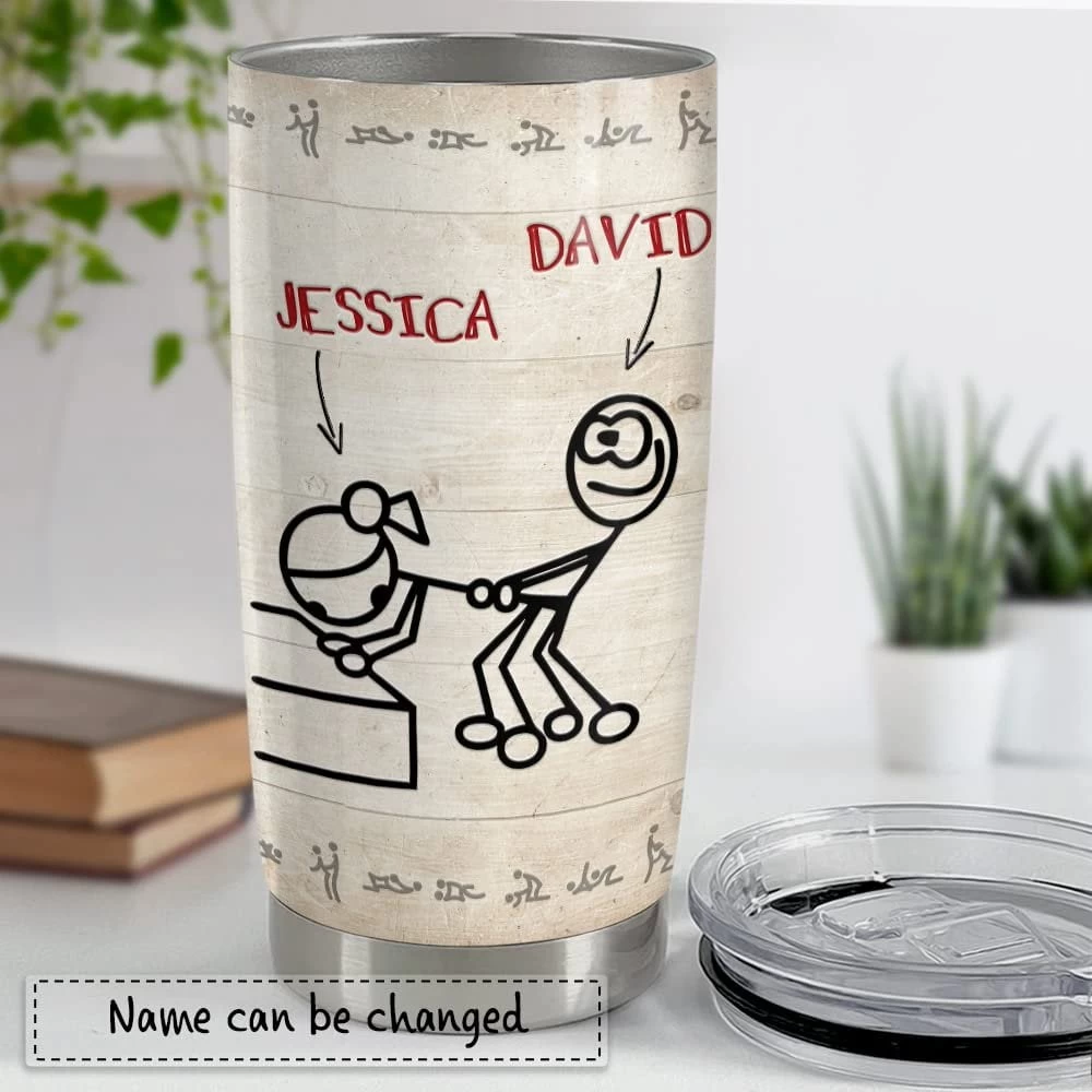 Personalized Couple Tumbler Funny Valentine Gift For Husband Wife 5 Personalized Couple Tumbler Funny Valentine Gift For Husband Wife - Image 3