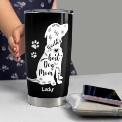 Personalized Dog Mom Tumbler Work Hard Better Life For Lover Animal -Gift Series Store personalized dog mom tumbler work hard better life for lover animal pt03