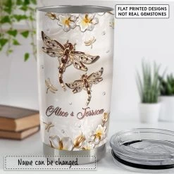 Personalized Dragonfly Tumbler The Love Between Mother And Daughter -Gift Series Store personalized dragonfly tumbler the love between mother and daughter pt02