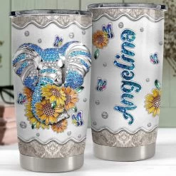 Personalized Elephant Tumbler Jewelry Style And Sunshine Gift Idea 13 Personalized Elephant Tumbler Jewelry Style And Sunshine Gift Idea -Gift Series Store personalized elephant tumbler jewelry style and sunshine gift idea pt04