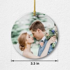 Personalized First Christmas Married Ornament Custom Photo -Gift Series Store personalized first christmas married ornament custom photo pt02