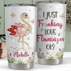 Personalized Flamingo Tumbler Pink Flamingo Jewelry For Animal Lover 13 Personalized Flamingo Tumbler Pink Flamingo Jewelry For Animal Lover -Gift Series Store personalized flamingo tumbler pink flamingo jewelry for animal lover pt04